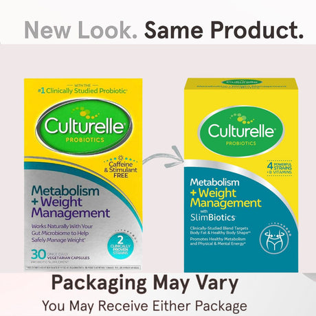 Culturelle Probiótico para Metabolismo y Control de Peso - Cápsulas Vegetarianas