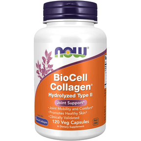 NOW Foods BioCell Colágeno Hidrolizado Tipo 2 - 120 Cápsulas Veganas - Haz Tu Pedido