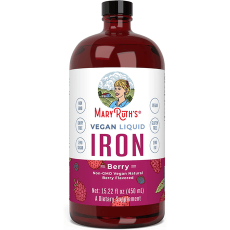 MaryRuth Organics Hierro Vegano - Bayas - 450 ml - Haz Tu Pedido