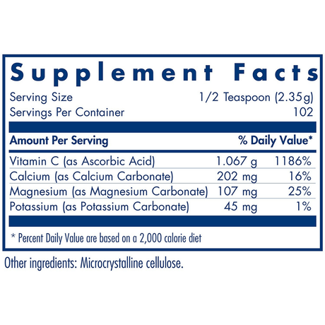 Allergy Research Group Buffered Vitamin C - 240 g - Haz Tu Pedido