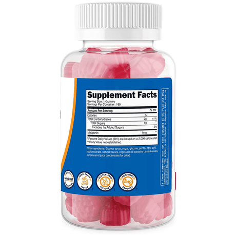 Nutricost Melatonin 1 mg - 180 Gomitas - Haz Tu Pedido