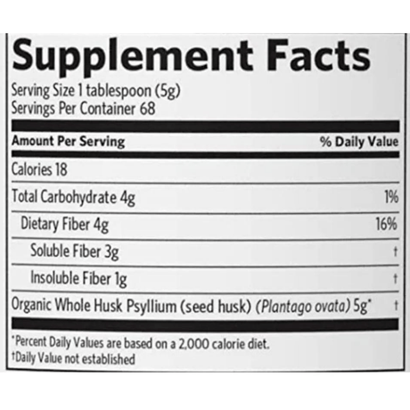 Organic India Psyllium Organic Whole Husk Fiber - 340 g - Haz Tu Pedido