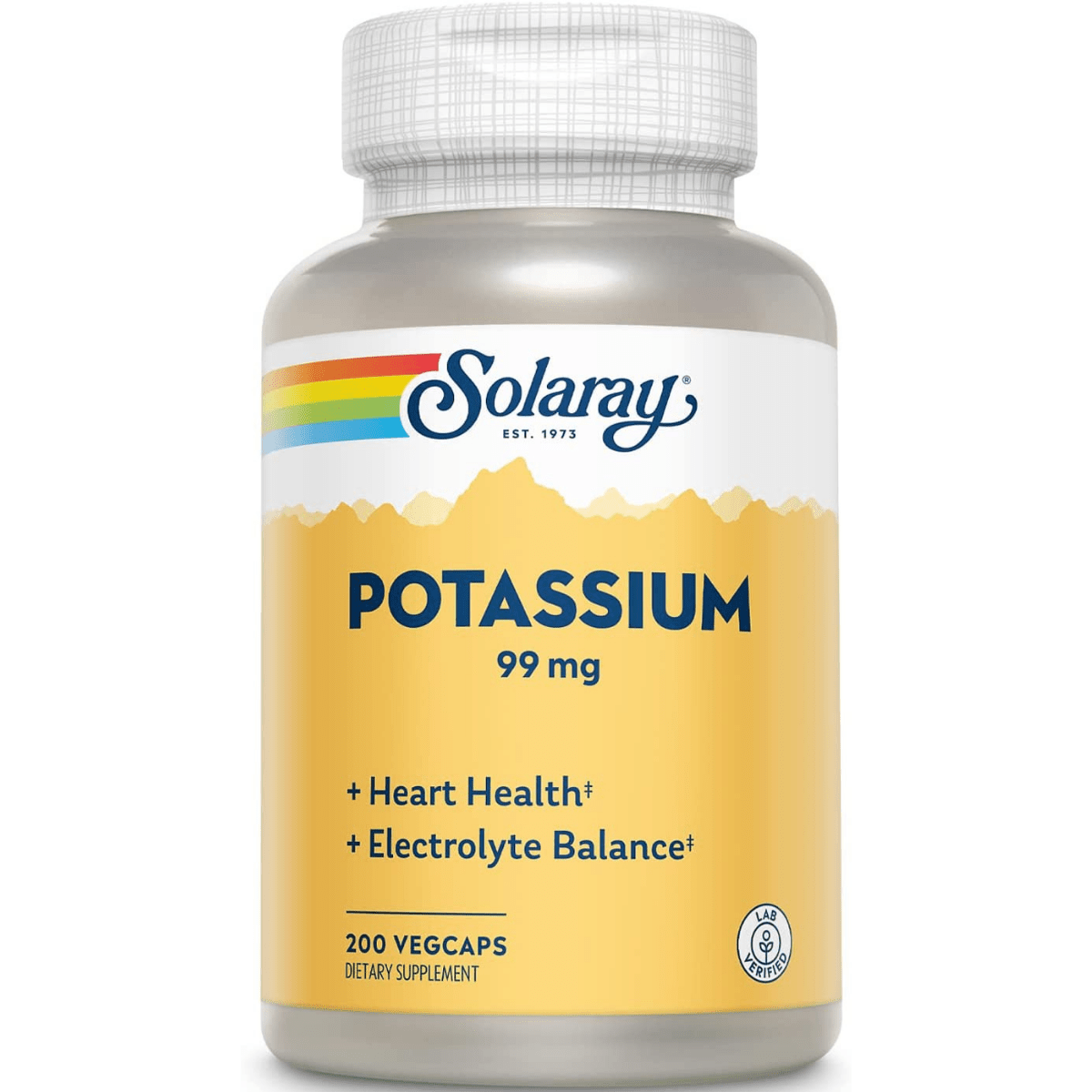 Solaray Potassium 99 mg - 200 Cápsulas Veganas - Haz Tu Pedido