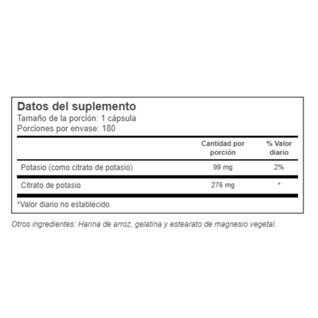 Vitacost Potassium Citrate - Haz Tu Pedido