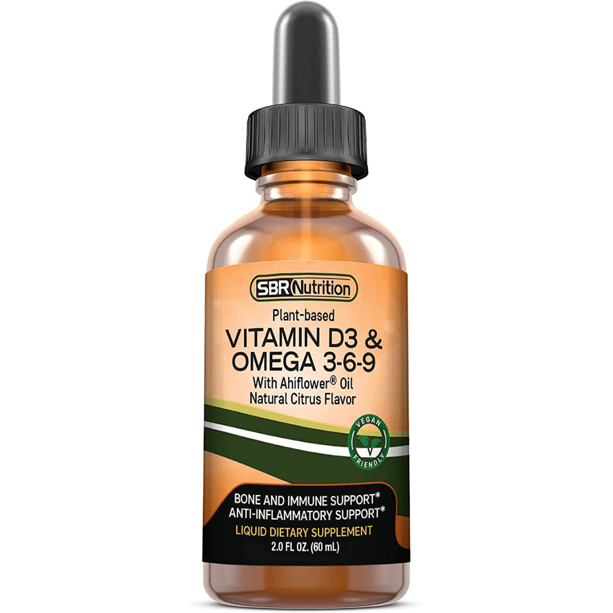 SBR Nutrition Vitamin D3 And Omega 3-6-9 With Ahiflow Oil - 60 ml - Haz Tu Pedido