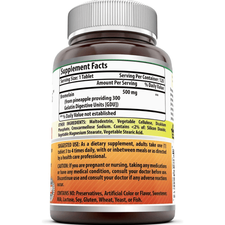 Amazing Nutrition Bromelain 500 mg - 120 Tabletas - Haz Tu Pedido