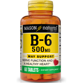 Mason Natural Vitamin B6 500 mg - 60 Tabletas - Haz Tu Pedido