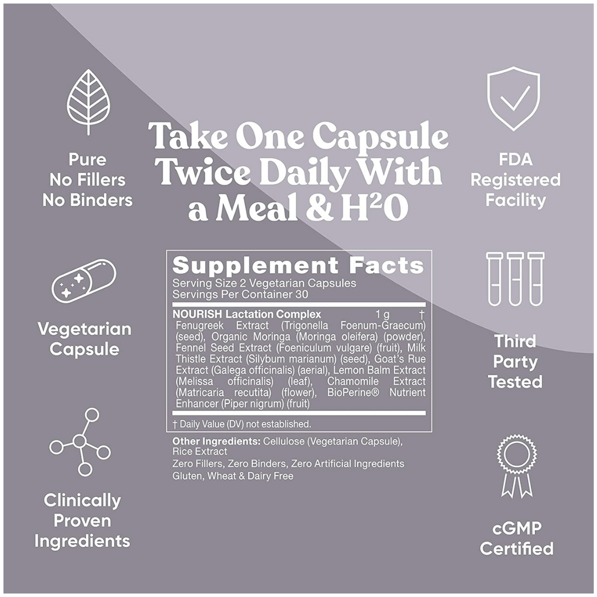 Eu Natural Postnatal With Fenugreek And Moringa - 60 Cápsulas Vegetarianas - Haz Tu Pedido
