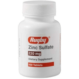 Rugby Zinc Sulfate - 220 mg - 100 Tabletas - Haz Tu Pedido