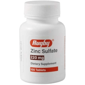 Rugby Zinc Sulfate - 220 mg - 100 Tabletas - Haz Tu Pedido