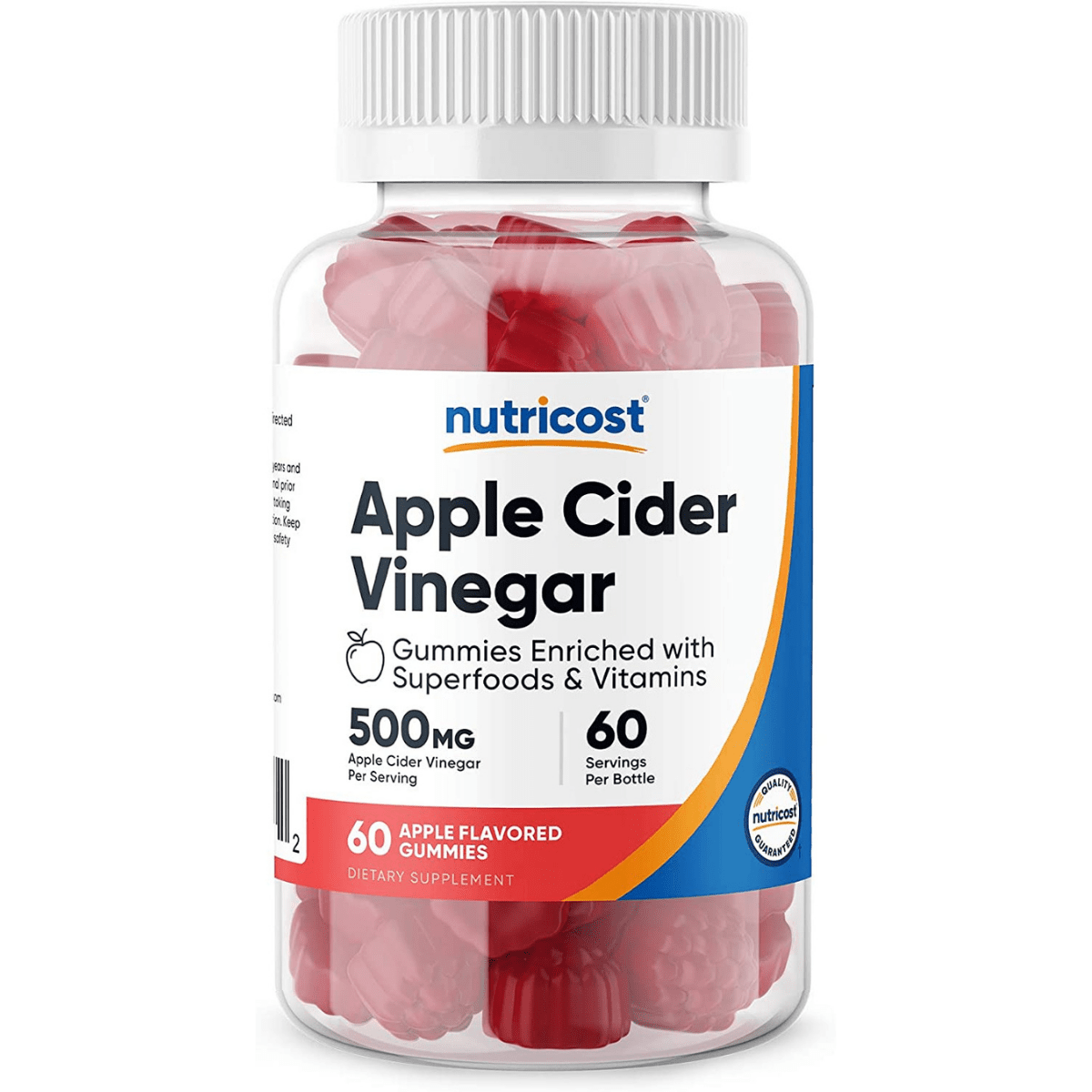 Nutricost Apple Cider Vinegar - 60 Gomitas - Haz Tu Pedido