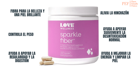 Love Wellness Sparkle Fiber - 90 Cápsulas - Haz Tu Pedido