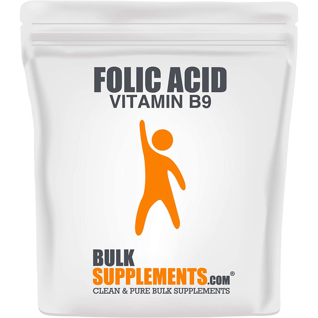 BulkSupplements Folic Acid Vitamin B9 - 800 mcg - Haz Tu Pedido