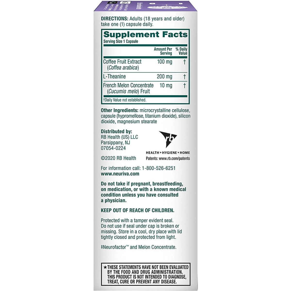 Schiff Nootropic Neuriva Brain Performance De-Stress - 30 Cápsulas - Haz Tu Pedido