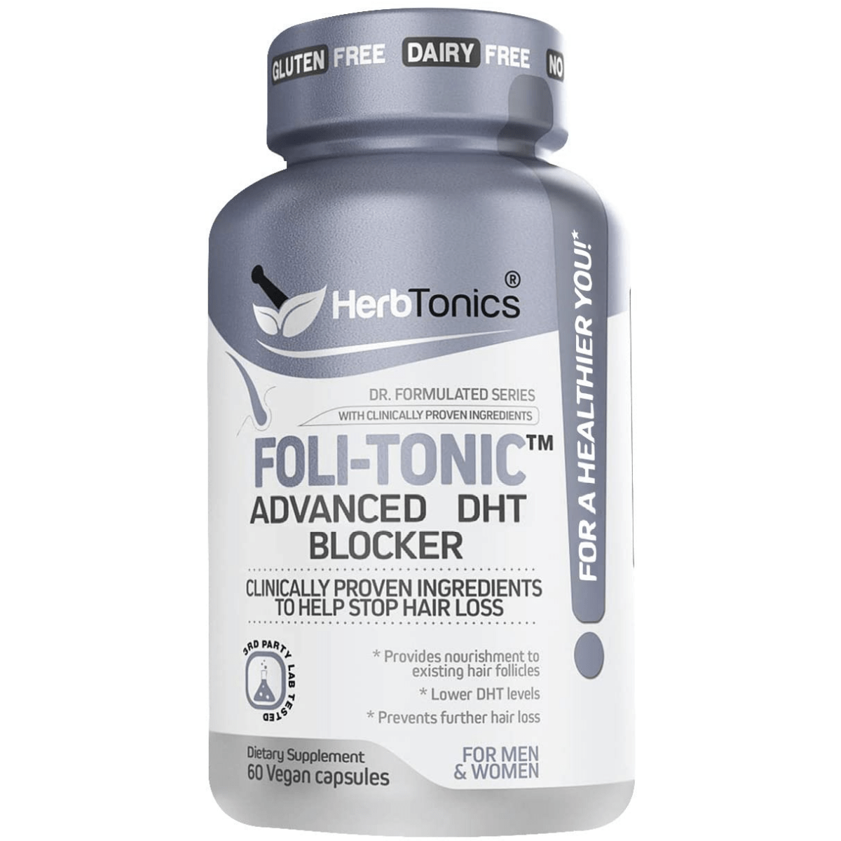 Herbtonics Folic - Tonic Advanced DHT Blocker - 60 Cápsulas Veganas - Haz Tu Pedido