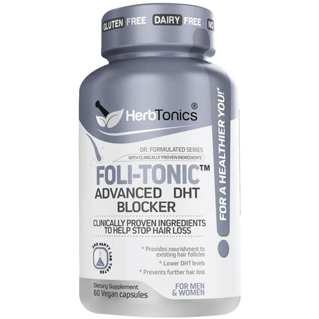 Herbtonics Folic - Tonic Advanced DHT Blocker - 60 Cápsulas Veganas - Haz Tu Pedido