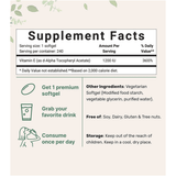 Micro Ingredients Vitamin E - 240 Cápsulas Blandas - Haz Tu Pedido