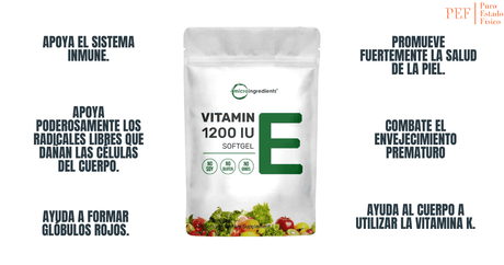 Micro Ingredients Vitamin E - 240 Cápsulas Blandas - Haz Tu Pedido