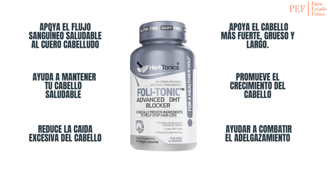 Herbtonics Folic - Tonic Advanced DHT Blocker - 60 Cápsulas Veganas - Haz Tu Pedido