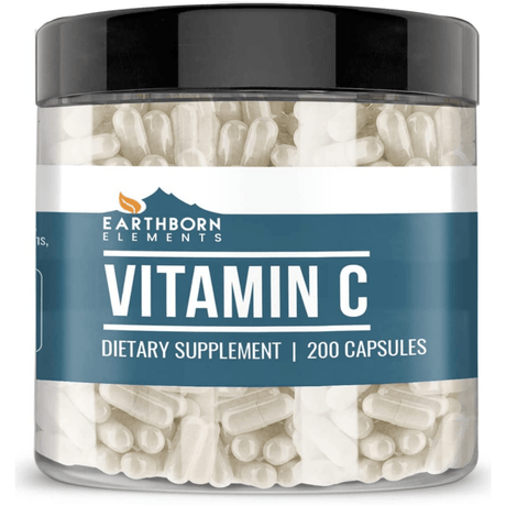 Earthborn Elements Vitamin C 750 mg - 200 Cápsulas - Haz Tu Pedido