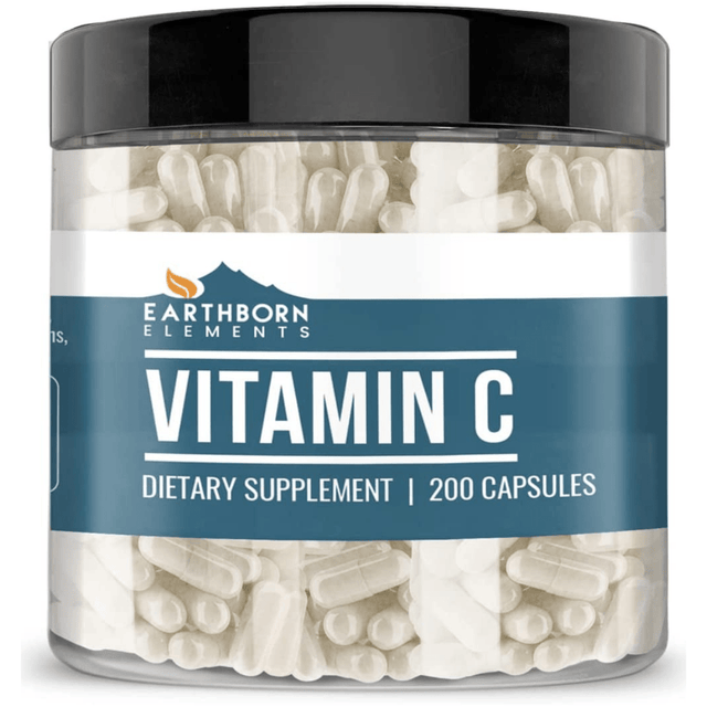 Earthborn Elements Vitamin C 750 mg - 200 Cápsulas - Haz Tu Pedido