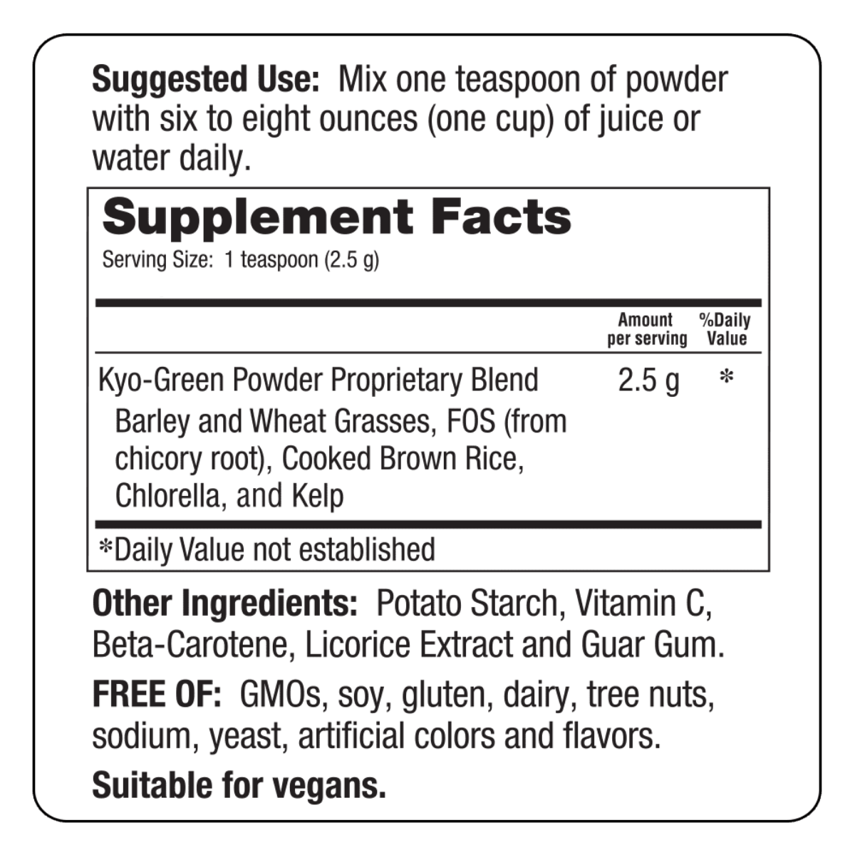 Kyolic Energy Greens Blend - 20 Paquetes - Haz Tu Pedido