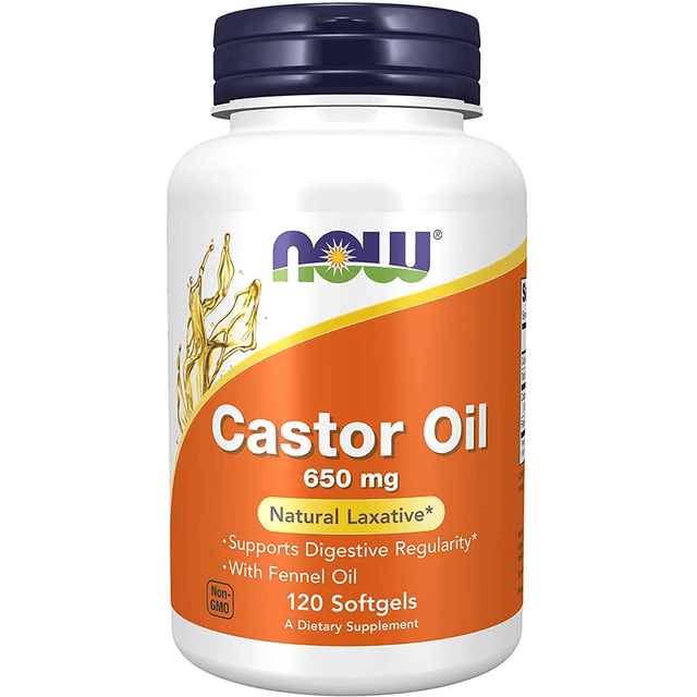 NOW Foods Castor Oil 650 mg - 120 Cápsulas Blandas - Haz Tu Pedido