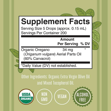 MaryRuth Organics Organic Oil Of Oregano - 30 ml - Haz Tu Pedido