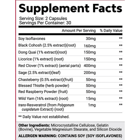 Natures Craft Menopause Support - 60 Cápsulas - Haz Tu Pedido