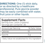 Metabolic Maintenance Glycine - 30 Stick - Haz Tu Pedido