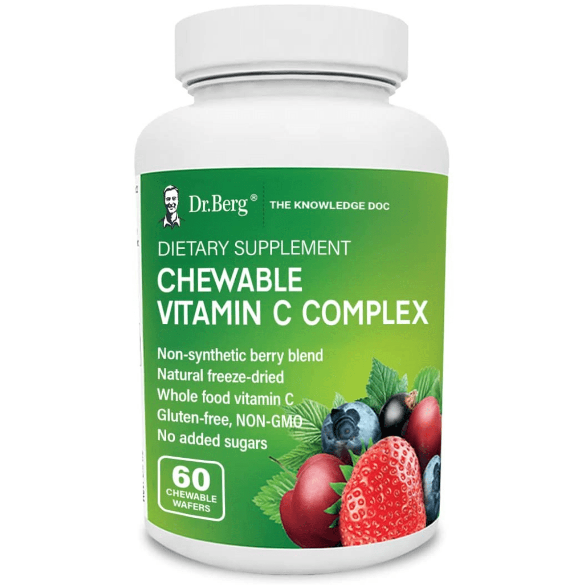 Dr.Berg Vitamin C Complex - 60 Obleas Masticables - Haz Tu Pedido