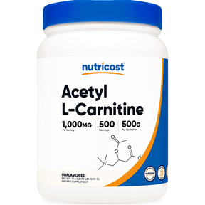 Nutricost Acetyl L-Carnitine - Sin Sabor - 500 g - Haz Tu Pedido