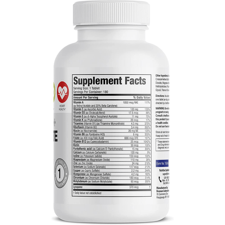 Bronson Mens 50+ Complete Multivitamin - 180 Tabletas - Haz Tu Pedido