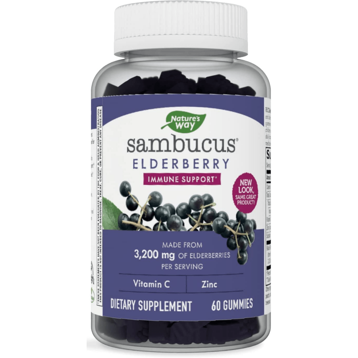 Natures Way Sambucus Gummies - Saúco Negro - 60 Gomitas - Haz Tu Pedido