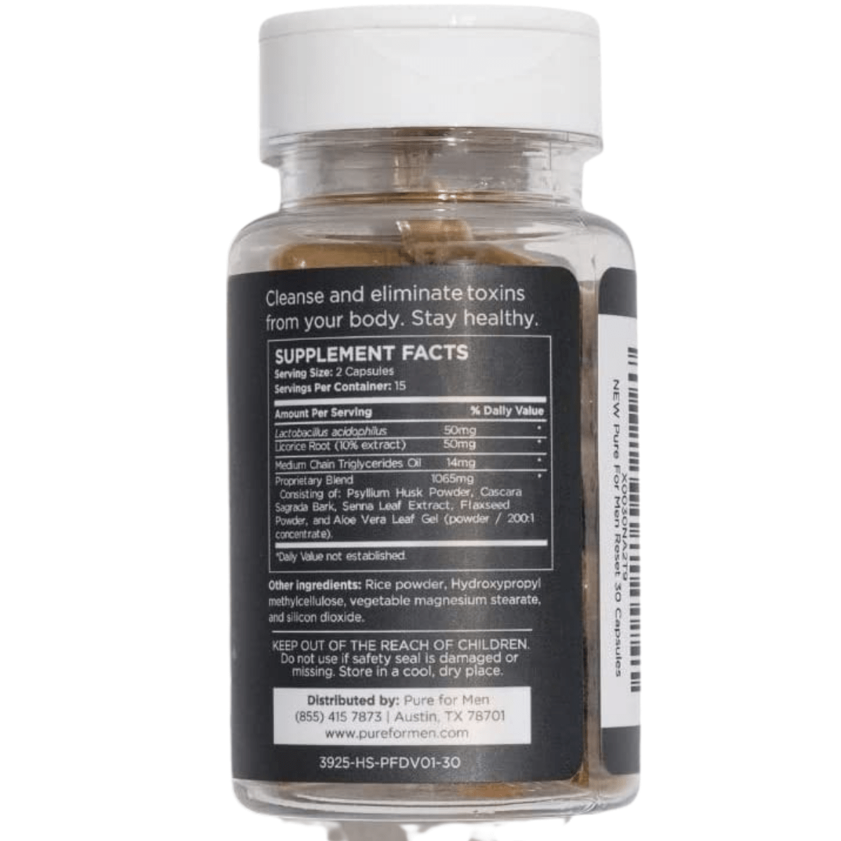 Pure for Men Reset - 30 Cápsulas - Haz Tu Pedido