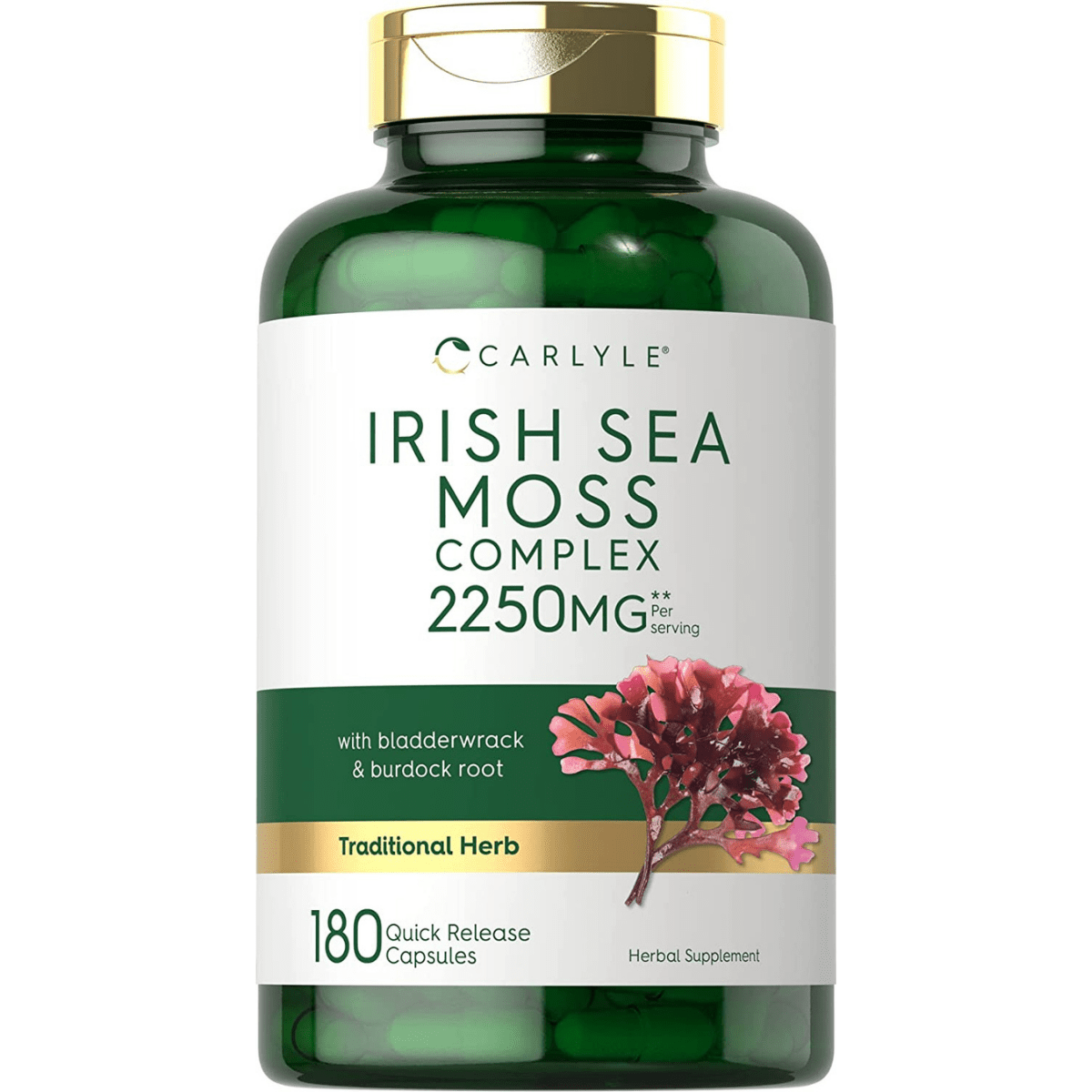 Carlyle Irish Sea Moss Complex 2250 mg - 180 Cápsulas de Liberación Rápida - Haz Tu Pedido