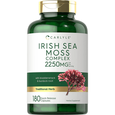 Carlyle Irish Sea Moss Complex 2250 mg - 180 Cápsulas de Liberación Rápida - Haz Tu Pedido