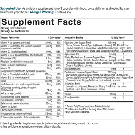 Eco Nugenics Multivitamin for Men - 180 Cápsulas Vegetarianas - Haz Tu Pedido