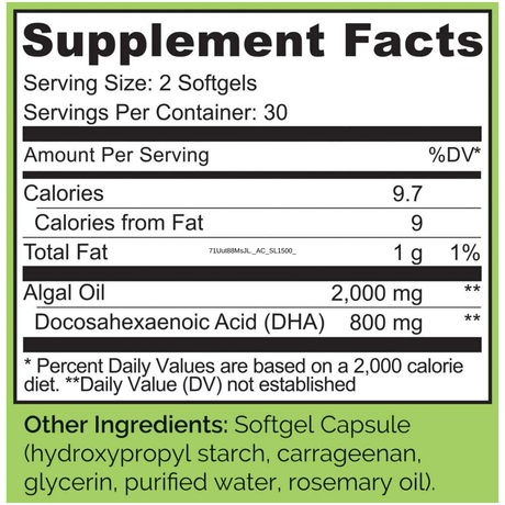 Naturelo Omega 3 from Algae - Haz Tu Pedido