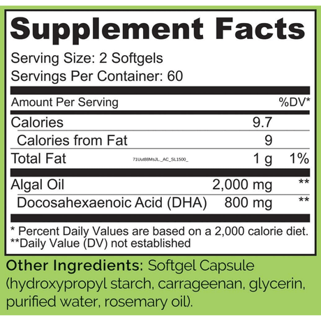 Naturelo Omega 3 from Algae - Haz Tu Pedido