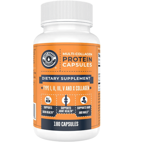 Left Coast Performance Proteína de colágeno múltiple - 180 Cápsulas - Haz Tu Pedido
