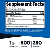 Nutricost BCAA - 500 Cápsulas - Haz Tu Pedido