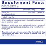 Pure Encapsulations Metilcobalamina - Haz Tu Pedido