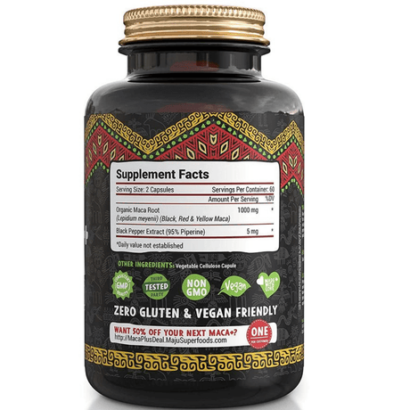 Maju Superfoods Maca Plus - 120 Cápsulas - Haz Tu Pedido
