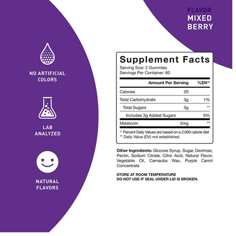 Purefinity Melatonina - 120 Gomitas - Haz Tu Pedido