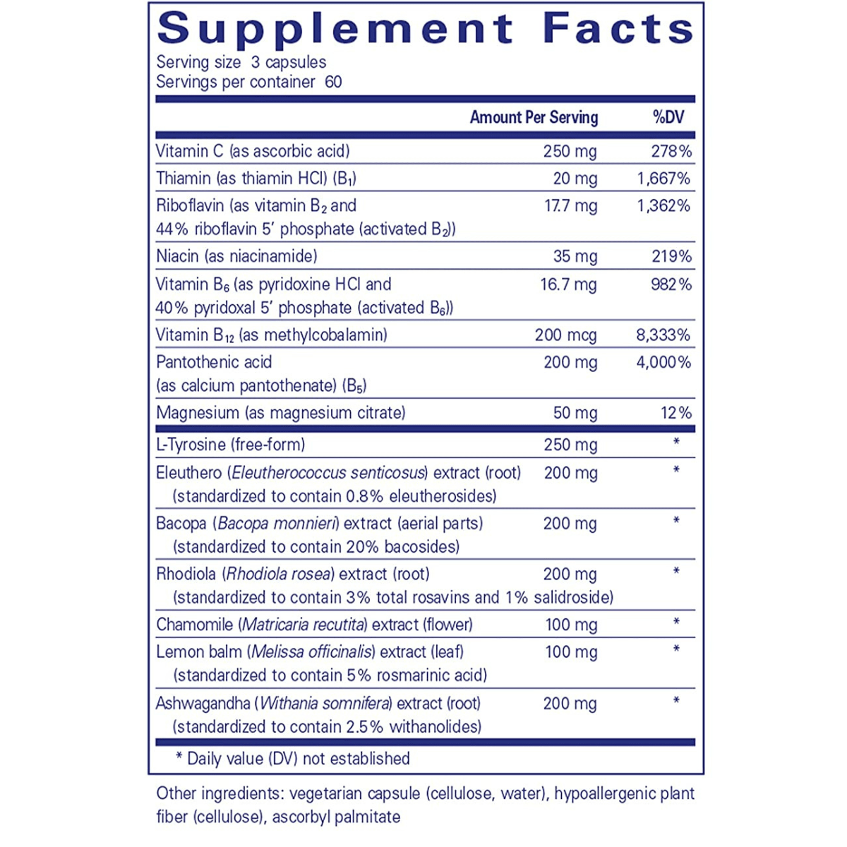 Pure Encapsulations Daily Stress Formula - Haz Tu Pedido