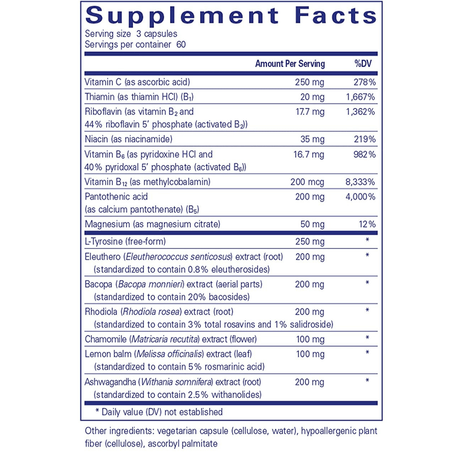 Pure Encapsulations Daily Stress Formula - Haz Tu Pedido