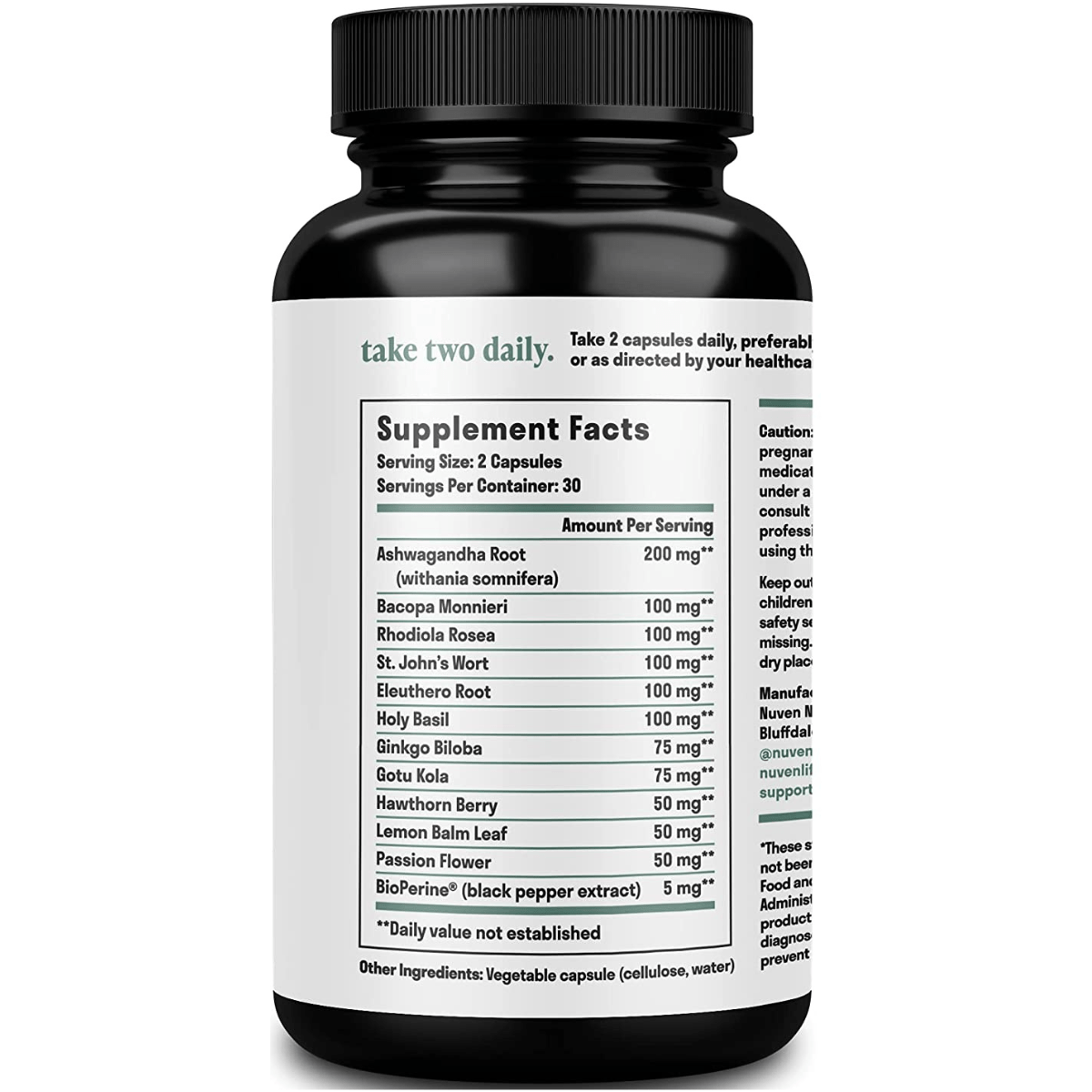 Nuven Naturals Mood Support - 60 Cápsulas Vegetales - Haz Tu Pedido