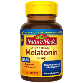 Nature Made Extra Strength Melatonin 10 mg - 70 Tabletas - Haz Tu Pedido