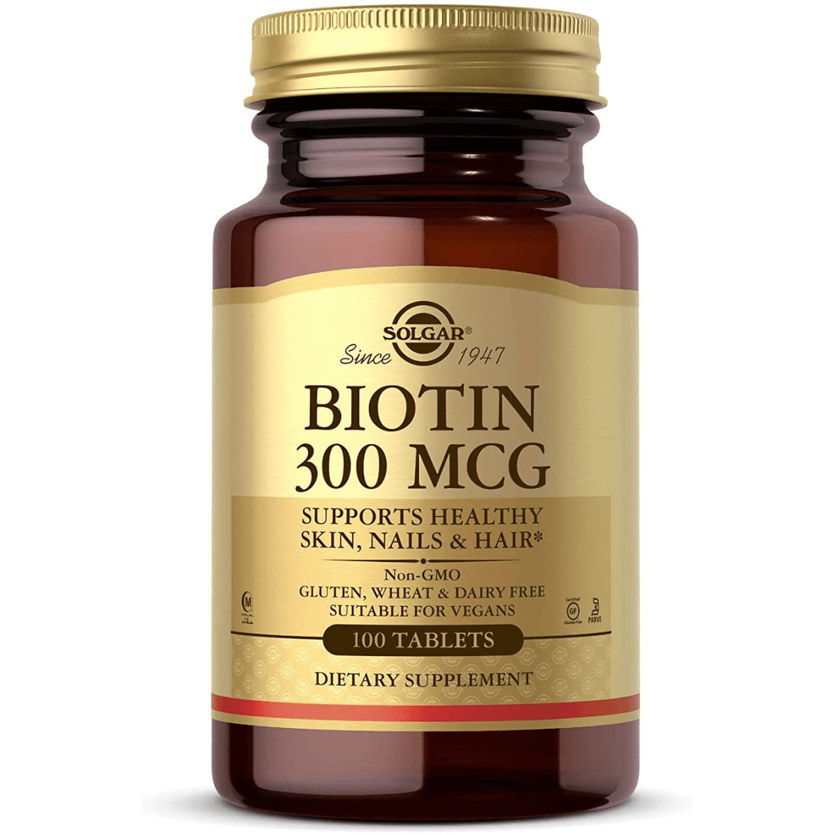 Solgar Biotin 300 mcg - 100 Tabletas - Haz Tu Pedido